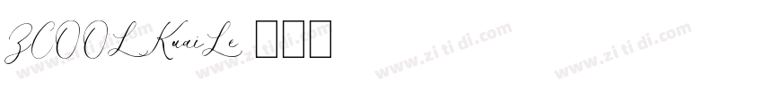 ZCOOL KuaiLe字体转换